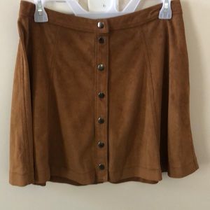 Mini Suede Skirt